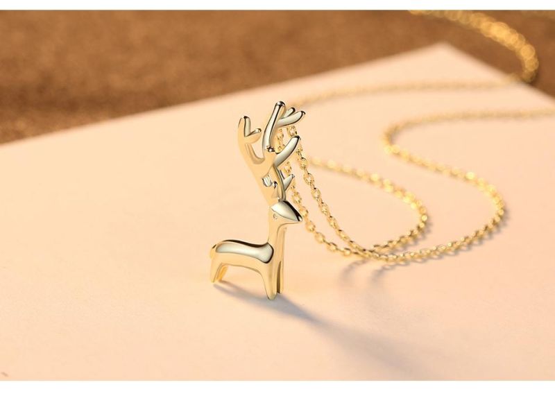 Quality Fashion Jewelry Choker Smart Deer Pendant Necklace