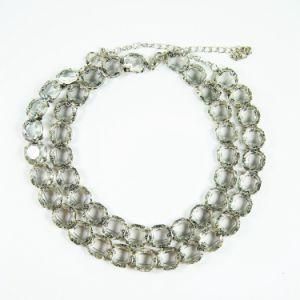 Fashion Retro Short Alloy Jewelry Necklace with Simulation Drill