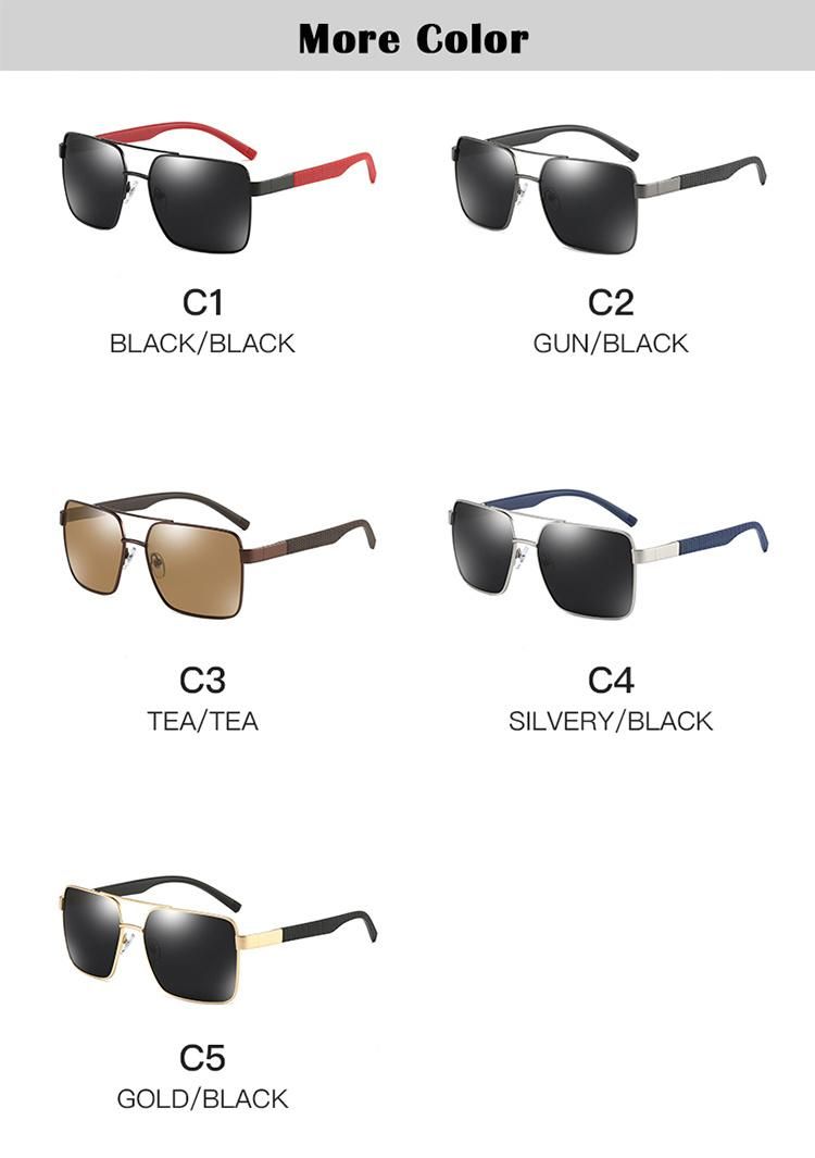 Hot Sale Custom Logo Wholesale Fashion Brand Designer Polarized Men Sunglasses