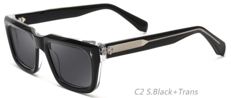 Fashion Design Hand Made Acetate Sunglasses with UV400 Tac Polarized Lens