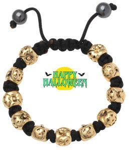 Halloween Silver Charm Bead Bracelet Ve74