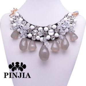 Factory Sale Rhinestone Crystal Fashion Jewelry Statement Necklace