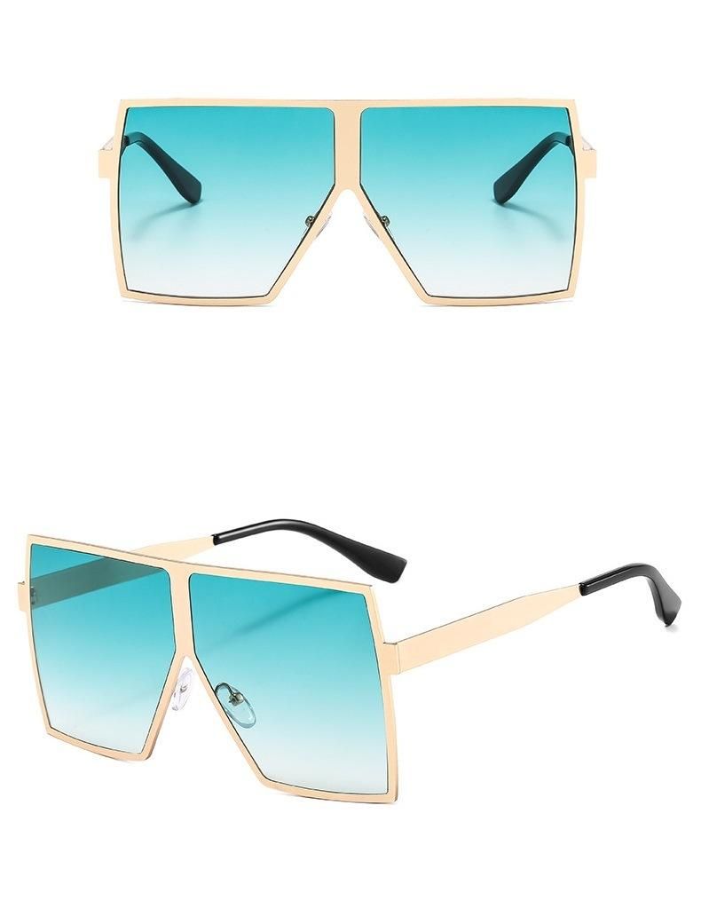 Big Metal Frame Square Sunglasses Hot Sale Style Sunglasses