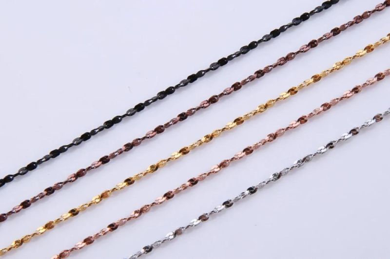 Fashion Jewelry Stainless Steel Necklace Twisted Serpentine Chain