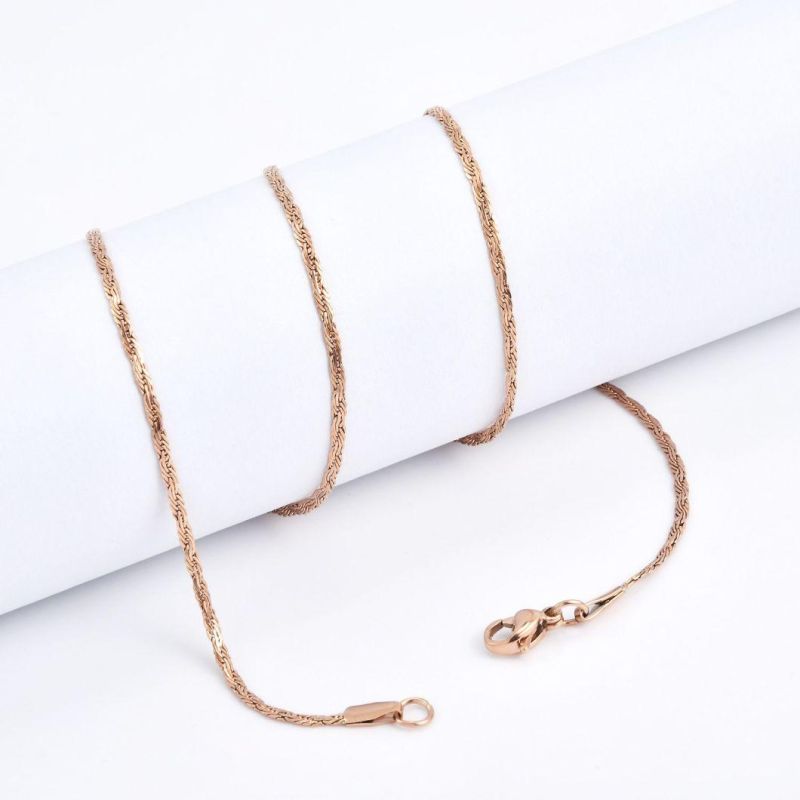 Hot Sell Accessories 18K Gold Plated Fancy Rope Chain Necklaces Jewellery for Handcraft Gift Decoration Design