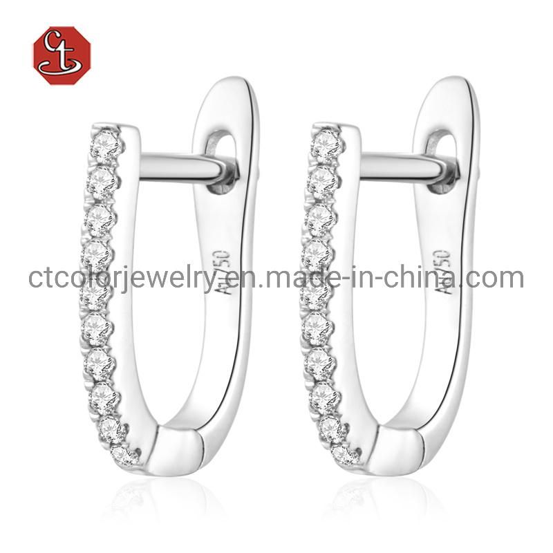Fashion earring 925 silver Rhodium Plated Freshwater pearl earrings Gift