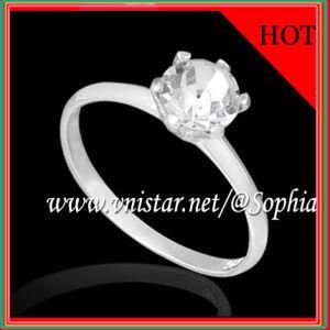Fashion Clear Stone 925 Sterling Silver Ring