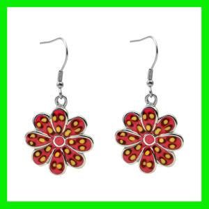 2012 Flower Shape Resin Earrings (TSR508)