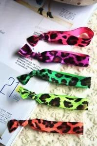 Top Fashin New Polyester Ribbon Elastic Hair Bow Tie Solid Color Hair Bands