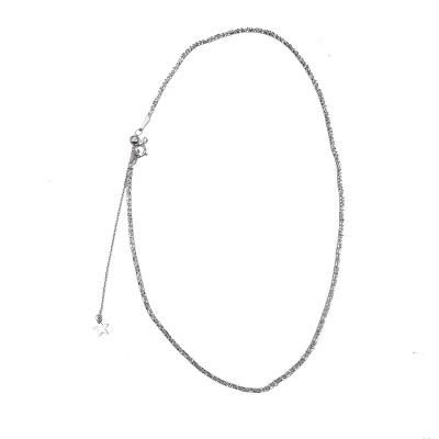 S925 Sterling Silver Fashion Design Simple Choker Chain Necklace