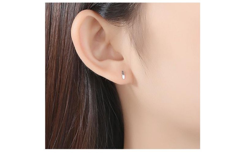 Minimalist Style Sterling Silver 925 Ear Studs
