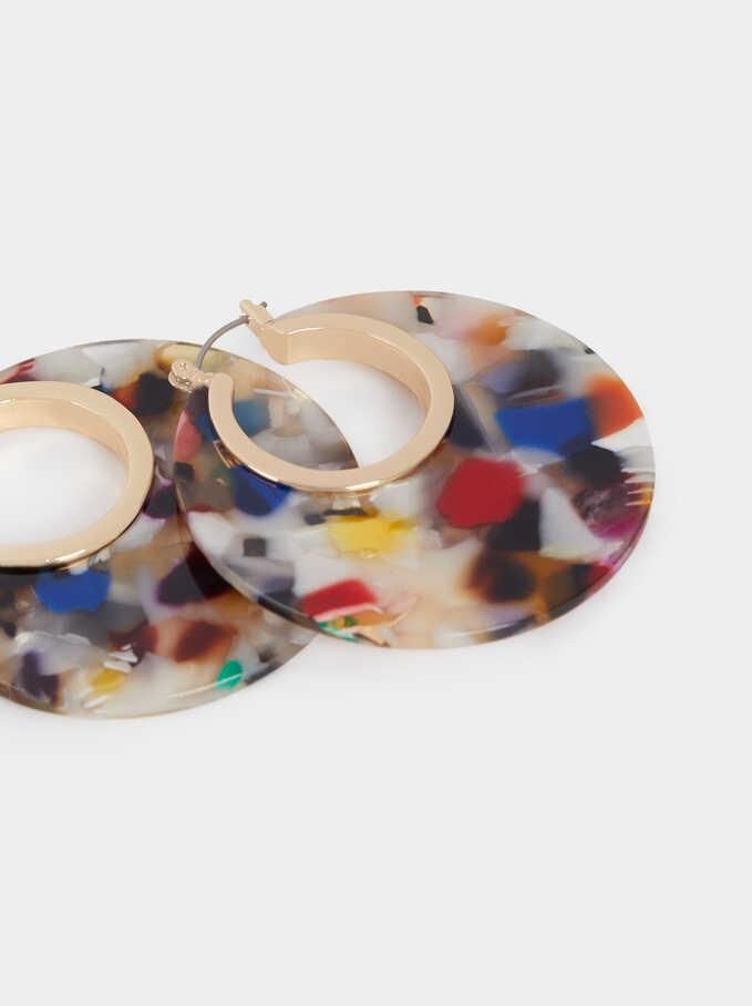 New Arrival Luxury Women Jewelry Colorful Resin Hoop Earrings