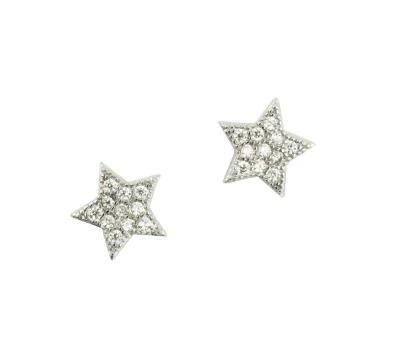 925 Sterling Silver Jewelry Star Shape Stud Earring