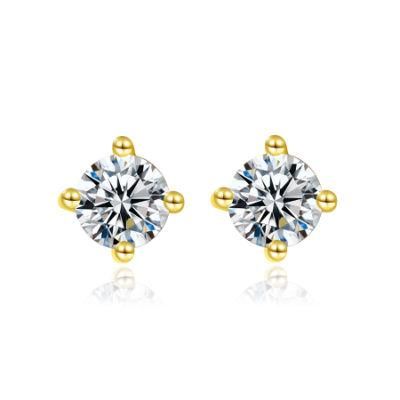 European Popular Fashion 14K Round Style Earrings Jewelry