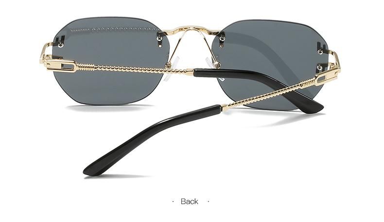 New European and American Personality Borderless Sunglasses for Men and Women