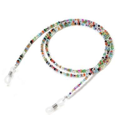 Fashion Reading Glasses Chain Retro Beaded Masking Eyeglass Chain Sunglasses Chain with Clip