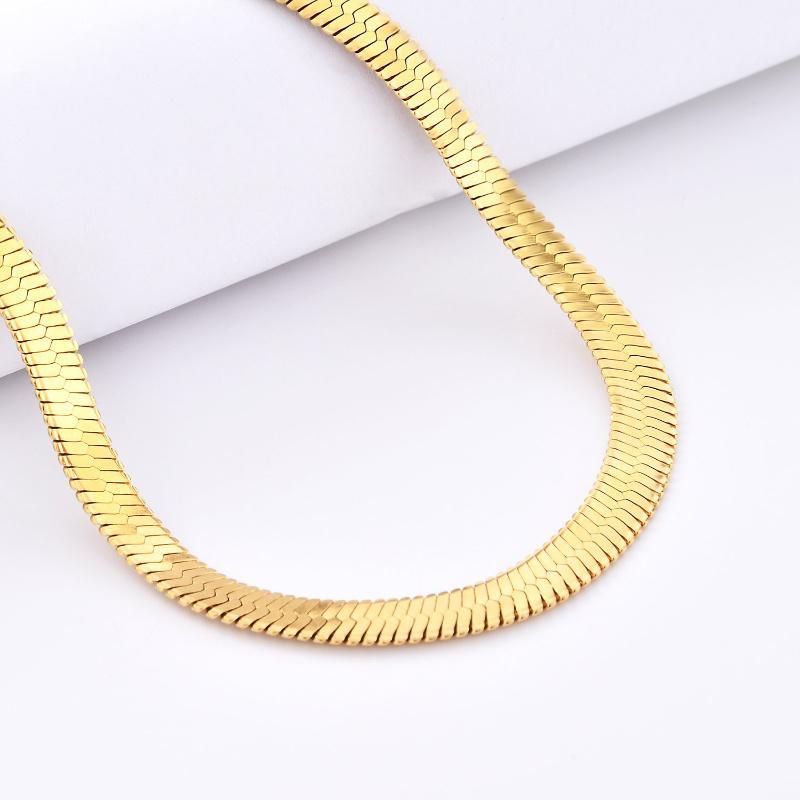 Fashion Jewelry Accessories 316L Stainless Steel Herring Bone Neckalce for Men