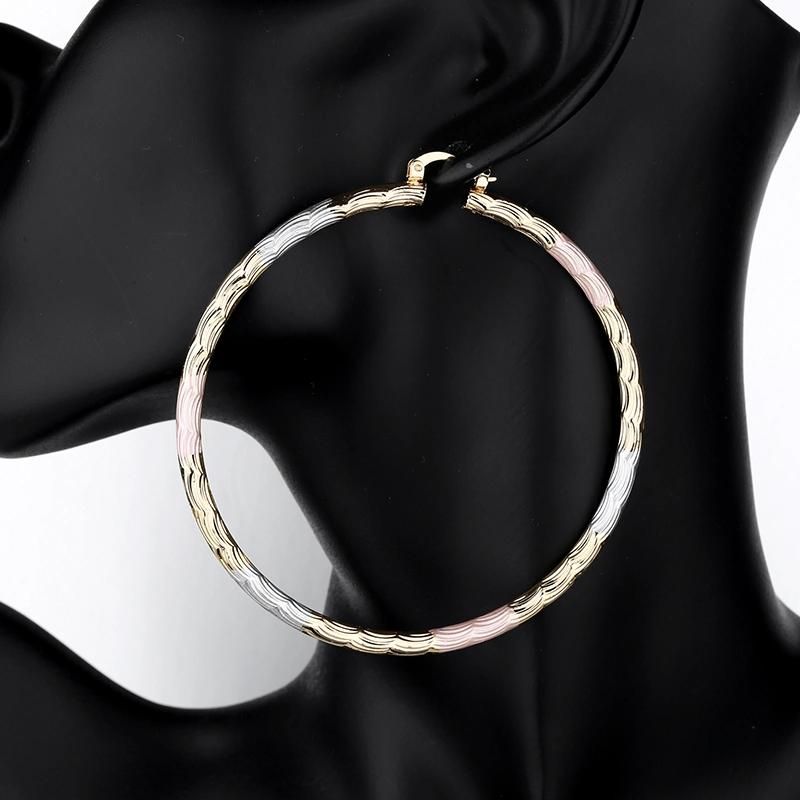 2020 Fashion Custom Joyeria Simple 18K Gold Plated Hoop Earring Designs Jewelry for Woman