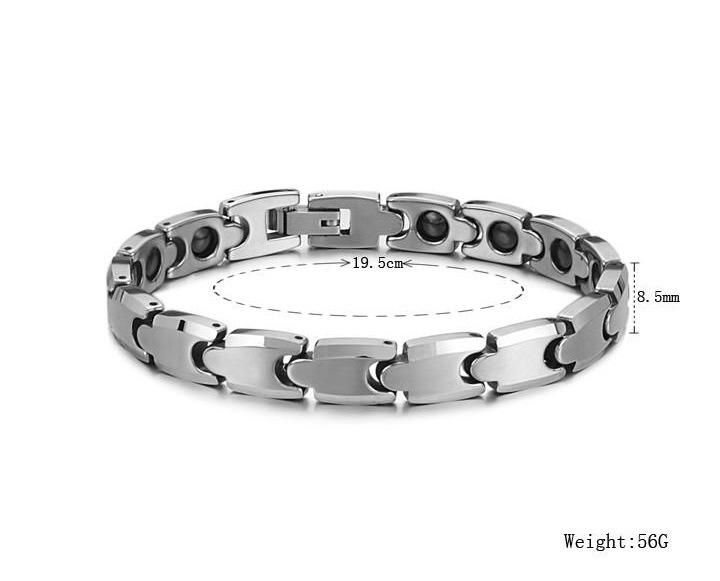 Titanium Bracelet Titanium Health Magnetic Bracelet with Zircon for Man and Woman