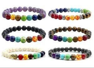 Reiki Buddha Prayer Natural Stone Yoga Bracelet