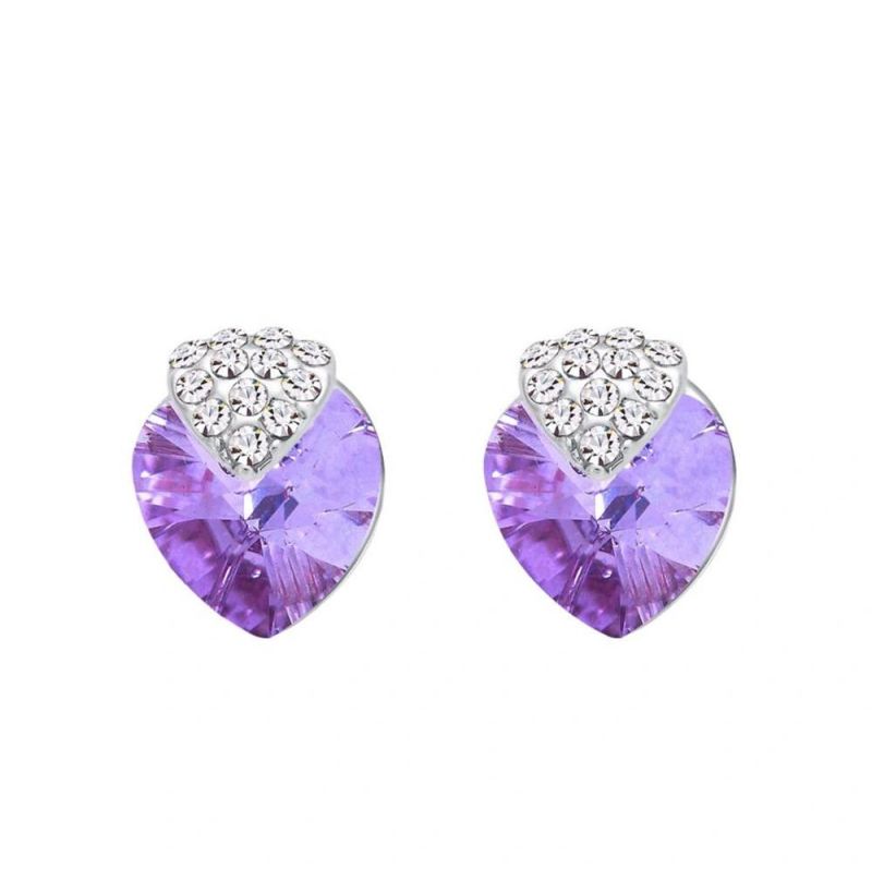 Sweet Crystal Rhinestone Stud Earring-D6