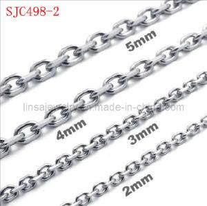 Fashion 316L Stainless Steel Curb Chain Jewelry (SJC498-2)
