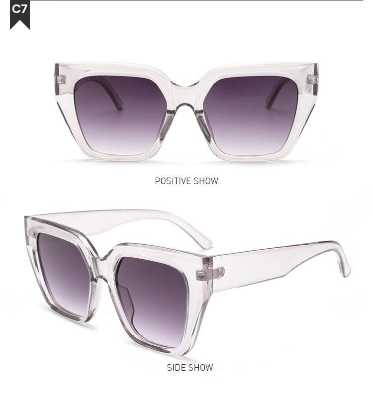 2022 Fashion New Big Frame Cat Eye Wholesale Sun Glasses High Quality Sunglasses for Women