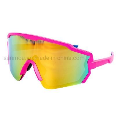 SA0833 One Piece Lens Polycarbonate PC Lens Sport Eyewear Sunglasses Sports Sunglasses Safety Glasses Cycling Mountain Bicycle Men Women Unisex
