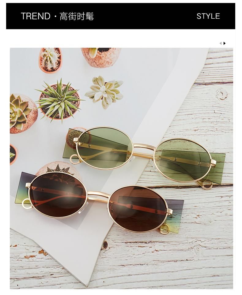 2021 Newest Fashionable Ins Style Sun Shades Round Oversized Sunglasses Women