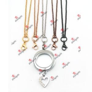 Wholesale Color Stainless Steel Rolor Chain Lockets Jewelry Gifts (CSL60104)
