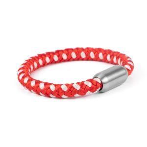 Fashion Custom Men Stainless Steel Accessory Multicolor Leather Chain Bracelet