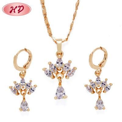Wholesale New Fashion Costume Jewelry Set with Zircon