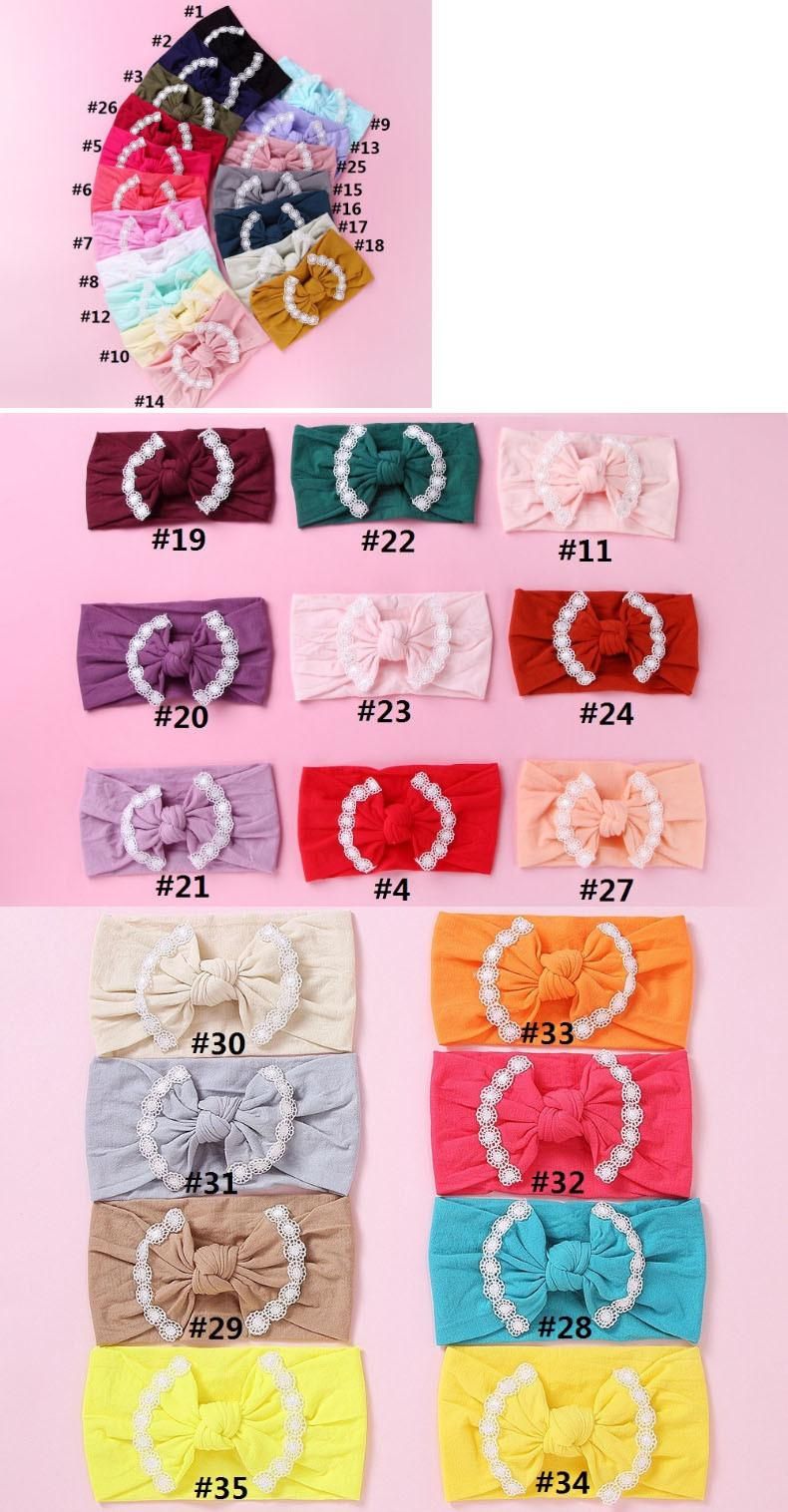 Baby Girl Newborn Infant Nylon Headbands Toddler Hairbands Bows Kids Cute Head Wrap Hair Accessories, Baby Headband Ornaments