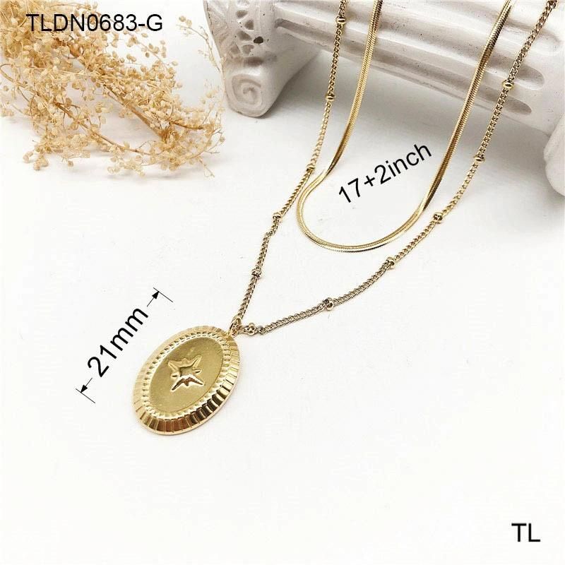 Manufacturer Custom High Quality Gold Filled Fashion Jewelry Gold Flower Necklace Jewelry 18K Gold Plated