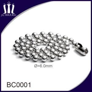 Hot Selling Brass Dog Tag Ball Bead Chain