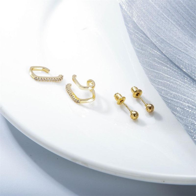 Fashion Retro Geometric Minimalist Ear Clip Set Jewelry