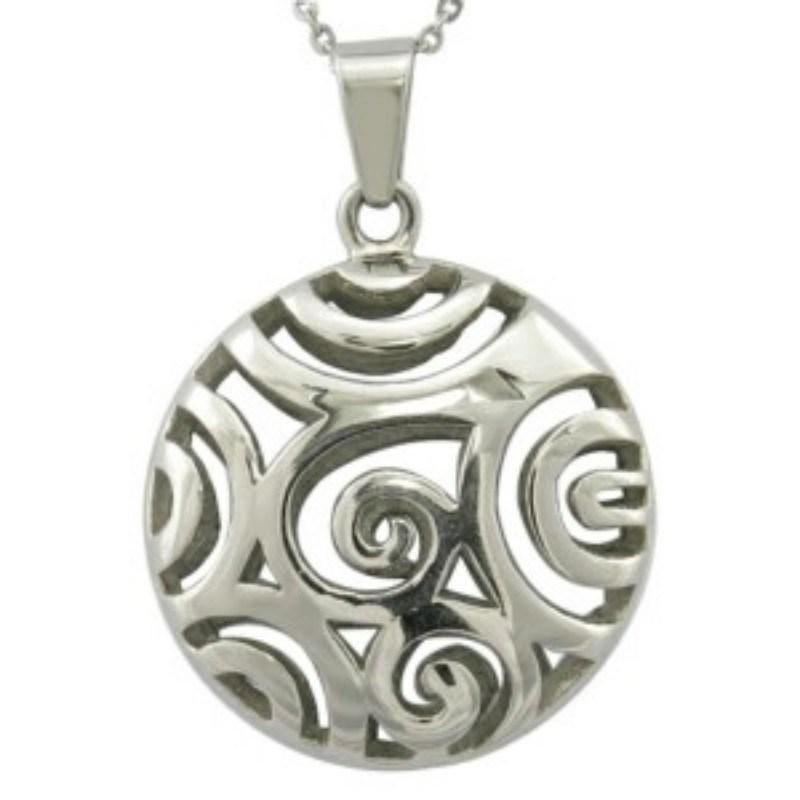 Stainless Steel Metal Hollow Ball Pendant