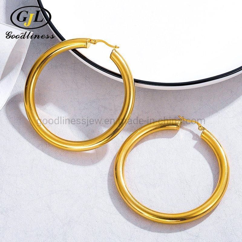 Wholesale 14K Gold Fashion Jewelry Hoop Earrings for Women