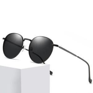 Wholesale New Fashion Metal Polarized Sunglasses Circle Frame Driving Sunglasses