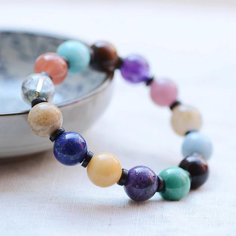 Natural Crystal Multi-Treasure Bracelet Nanjiang Carnelian Bracelet Lasurite Bracelet