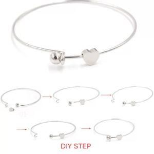 316L Stainless Steel Adjustable Expandable Wire Alex Charm Bangles Ani Bracelet