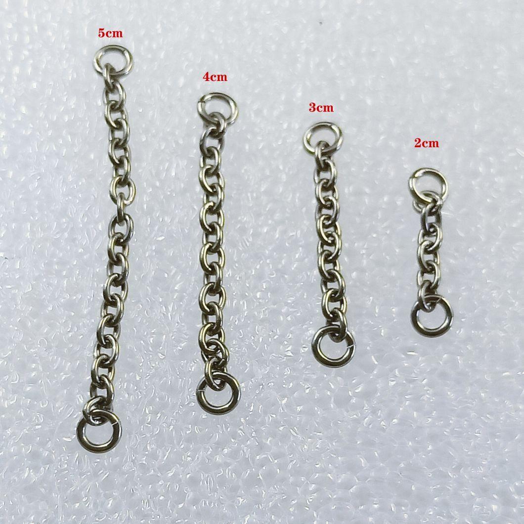 Body Jewelry Pure Titanium O Chain Necklace 3mm Personality Chain Piercing Jewelry G23 Titanium Chain Tich2519