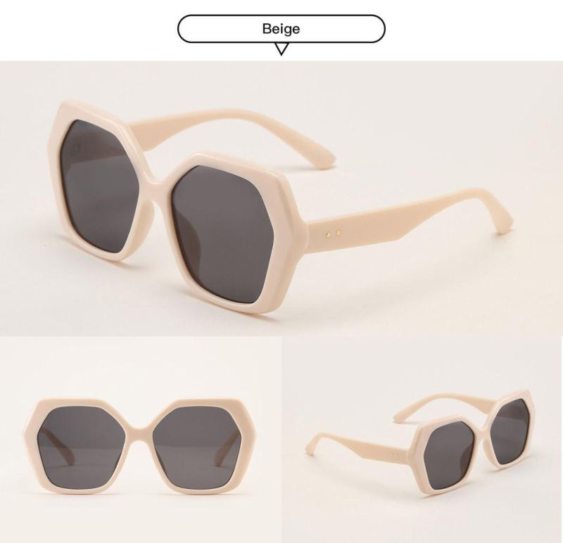 2022 Hot Sale Men and Women Fashion Trend Popular Colorful Oversized Square Frame Outdoor Travel UV400 Sunglasses