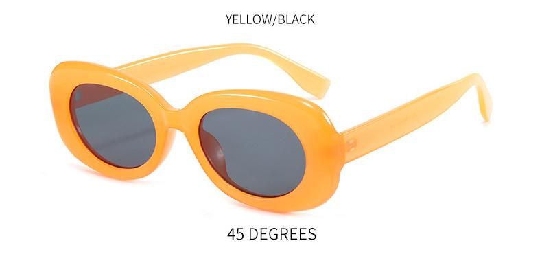 2022 Summer Hot Popular Good Looking OEM Wholesales Custom Logo Small Oval Frame Candy Colors Sunglasses
