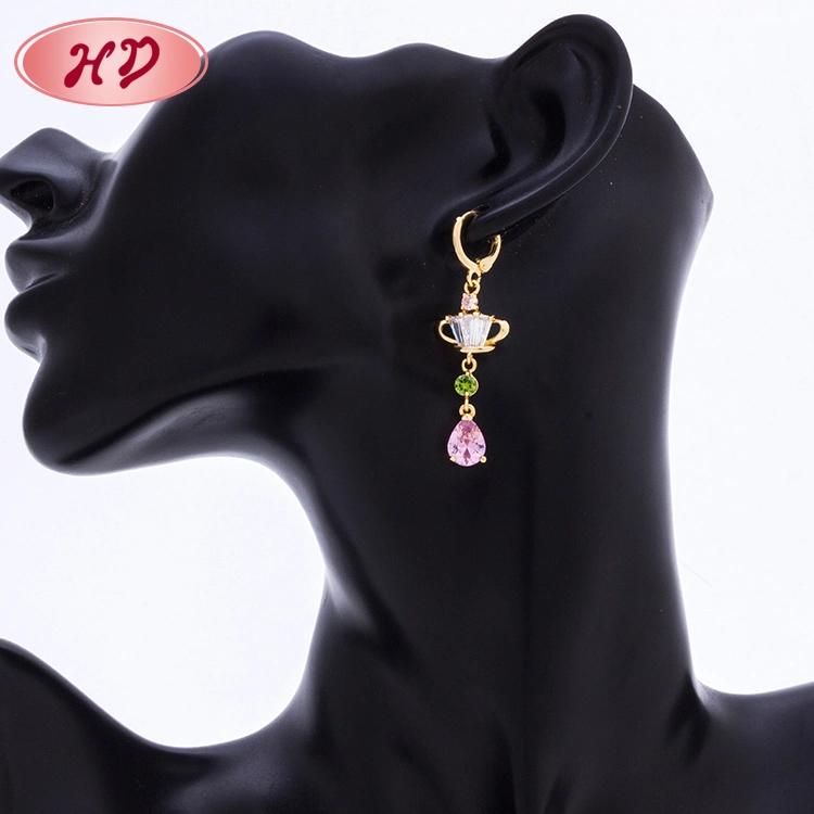 2020 New Design Fashion African Fake Gold Drop Earring Jewelry for Women