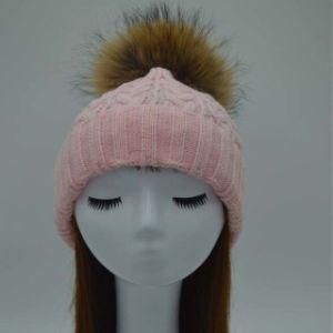 Winter Knit Hat with Fur POM Fashion Customized POM Beanies