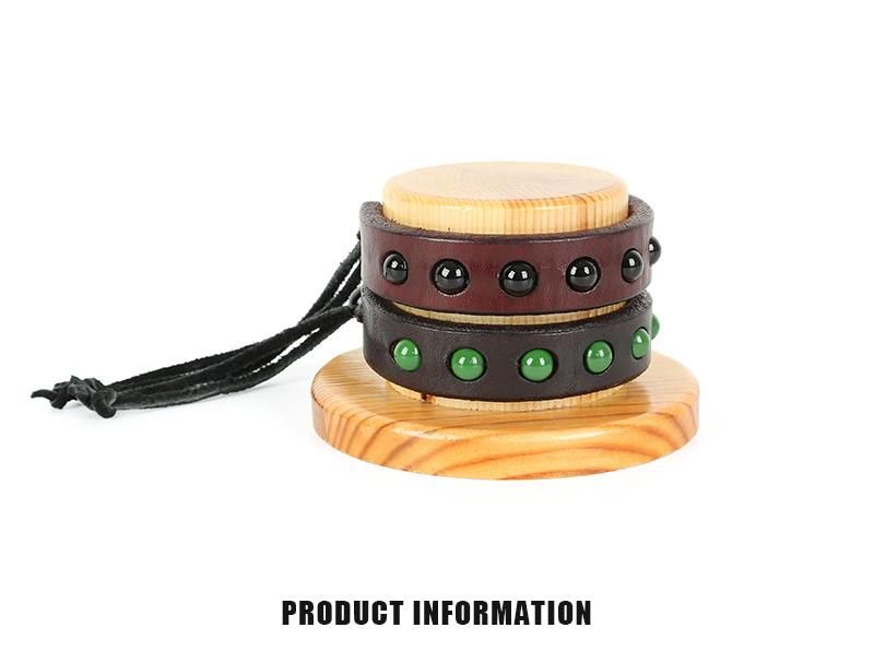 Leather Adjustable Bracelet Cuff Wrap Multicolor Rope Wristband