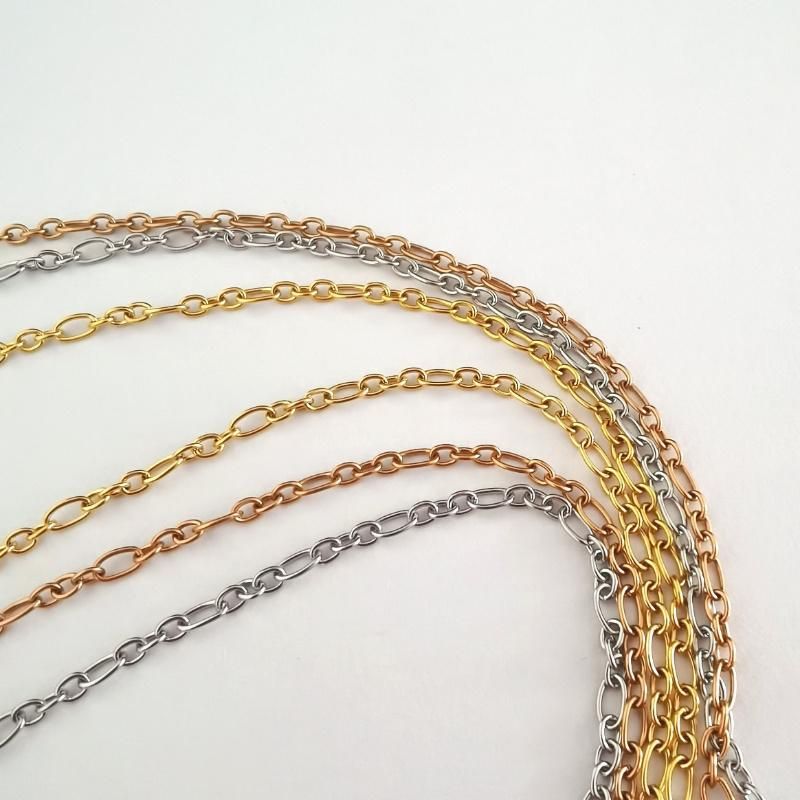 Fashion Necklace for 3: 1 Figaro Cable Link Chain