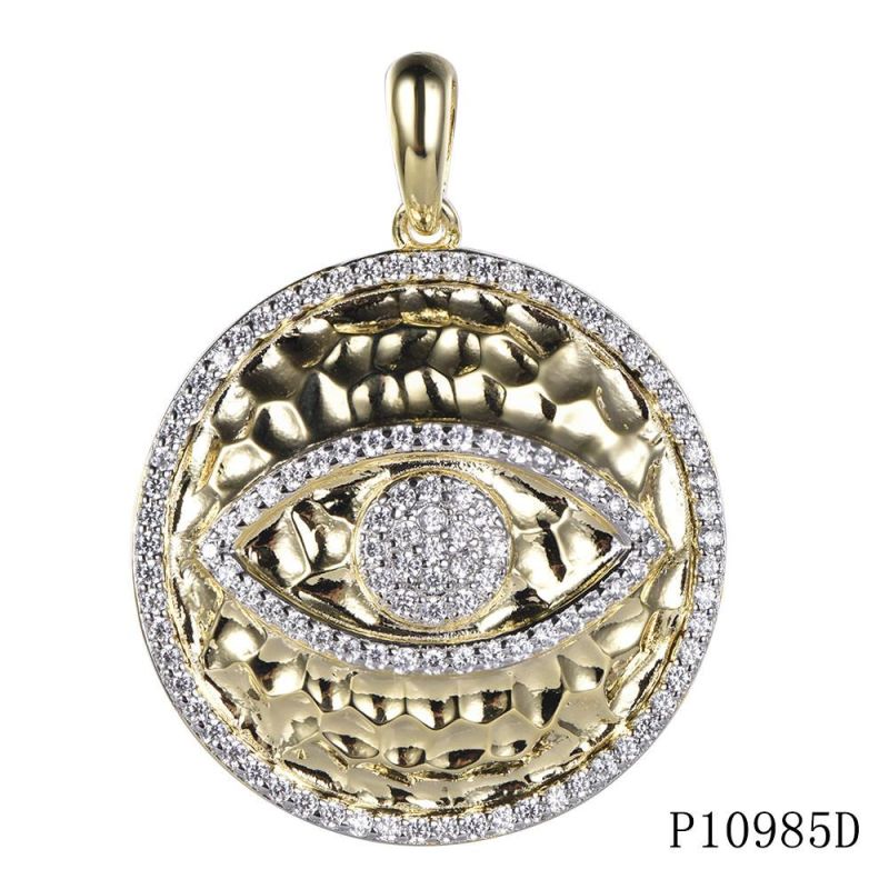 Wholesale 925 Sterling Siver Evil Eye Hammer Pendant