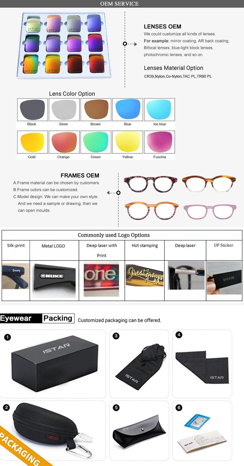 2022 Modern Design Trendy Polarized Fashion Square Frame Acetate Sunglasses
